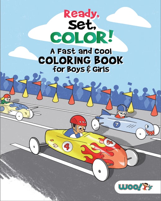 Book cover image for Ready, Set, Color! A Fast and Cool Coloring Book for Boys & Girls ISBN: 9781642507171